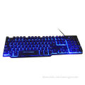 2014 Hot Sale Illuminated USB Wired Prodessional Gaming Keyboard Mechanical Backlight keyboard